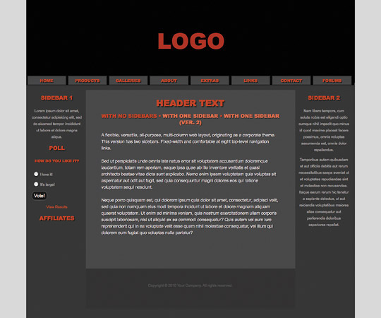 Basic website template