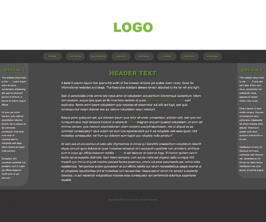 BBold! website template