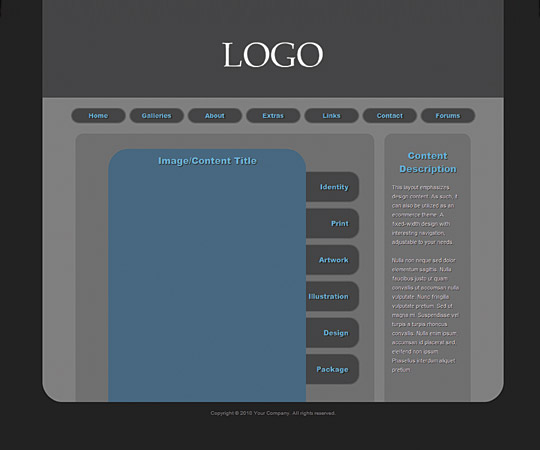 Cawntent website template