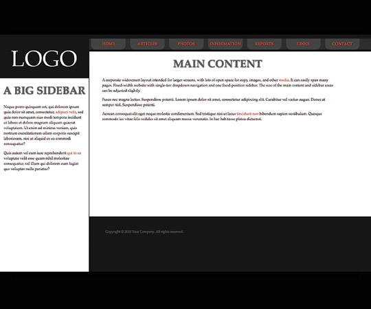 It's Large! website template